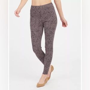 SPANX jean-ish ankle animal print leggings